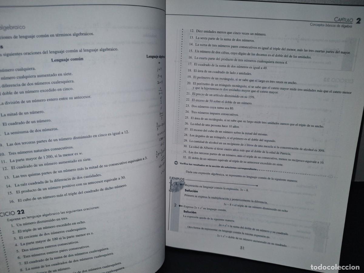 Libros de segunda mano de ciencias: 29- &Aacute;LGEBRA. COLEGIO NACIONAL DE MATEM&Aacute;TICAS - PEARSON - 2009 - Foto 6