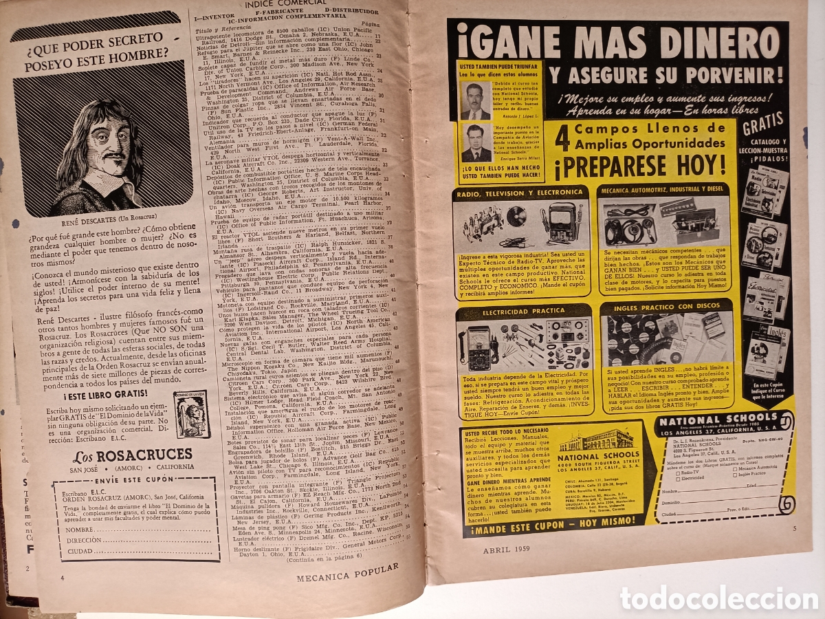 Libros de segunda mano de ciencias: Mec&aacute;nica popular revista 1959 - Foto 9