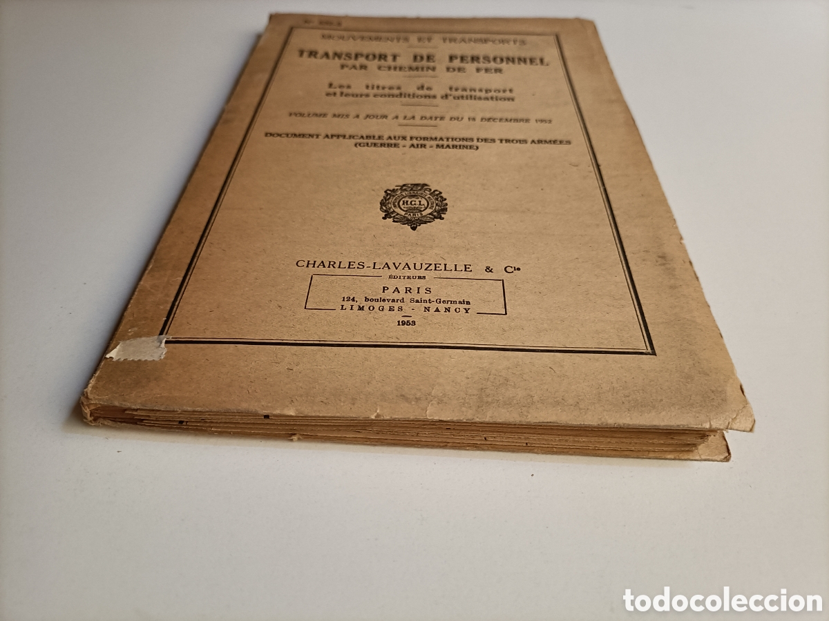 Libros de segunda mano de ciencias: Transport de personnel par cheminde Fer. .. Trenes - Foto 3