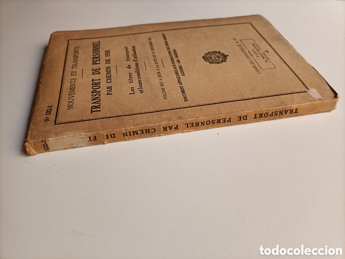 Libros de segunda mano de ciencias: Transport de personnel par cheminde Fer. .. Trenes - Foto 4