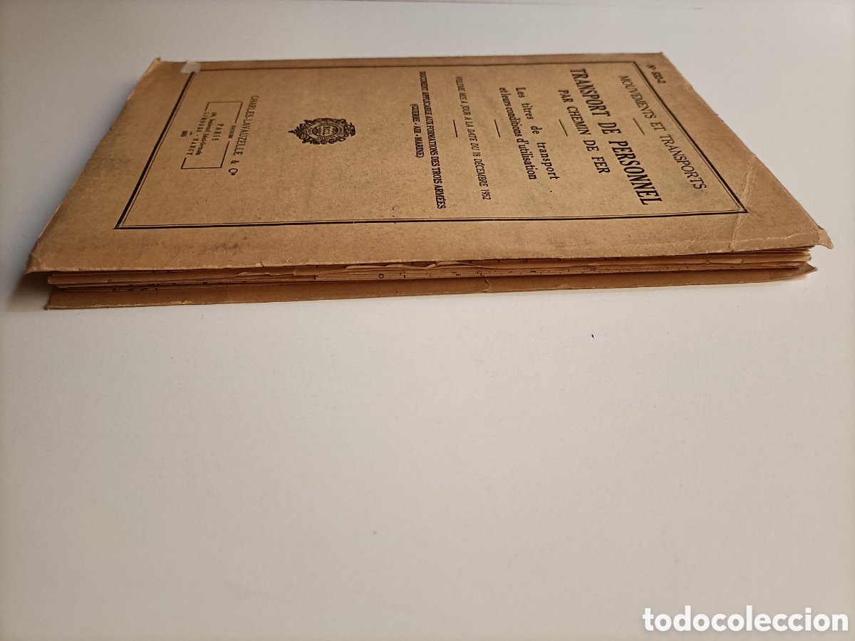 Libros de segunda mano de ciencias: Transport de personnel par cheminde Fer. .. Trenes - Foto 5