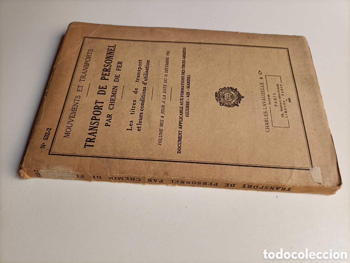 Libros de segunda mano de ciencias: Transport de personnel par cheminde Fer. .. Trenes - Foto 1