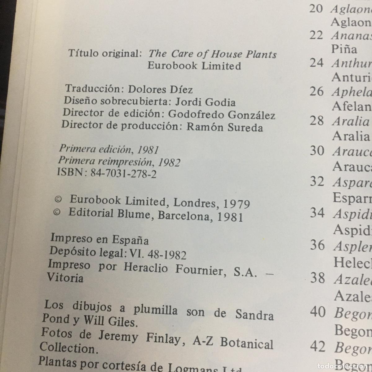 Libros de segunda mano: EL CUIDADO DE LAS PLANTAS DE INTERIOR REF: 67 - Foto 2