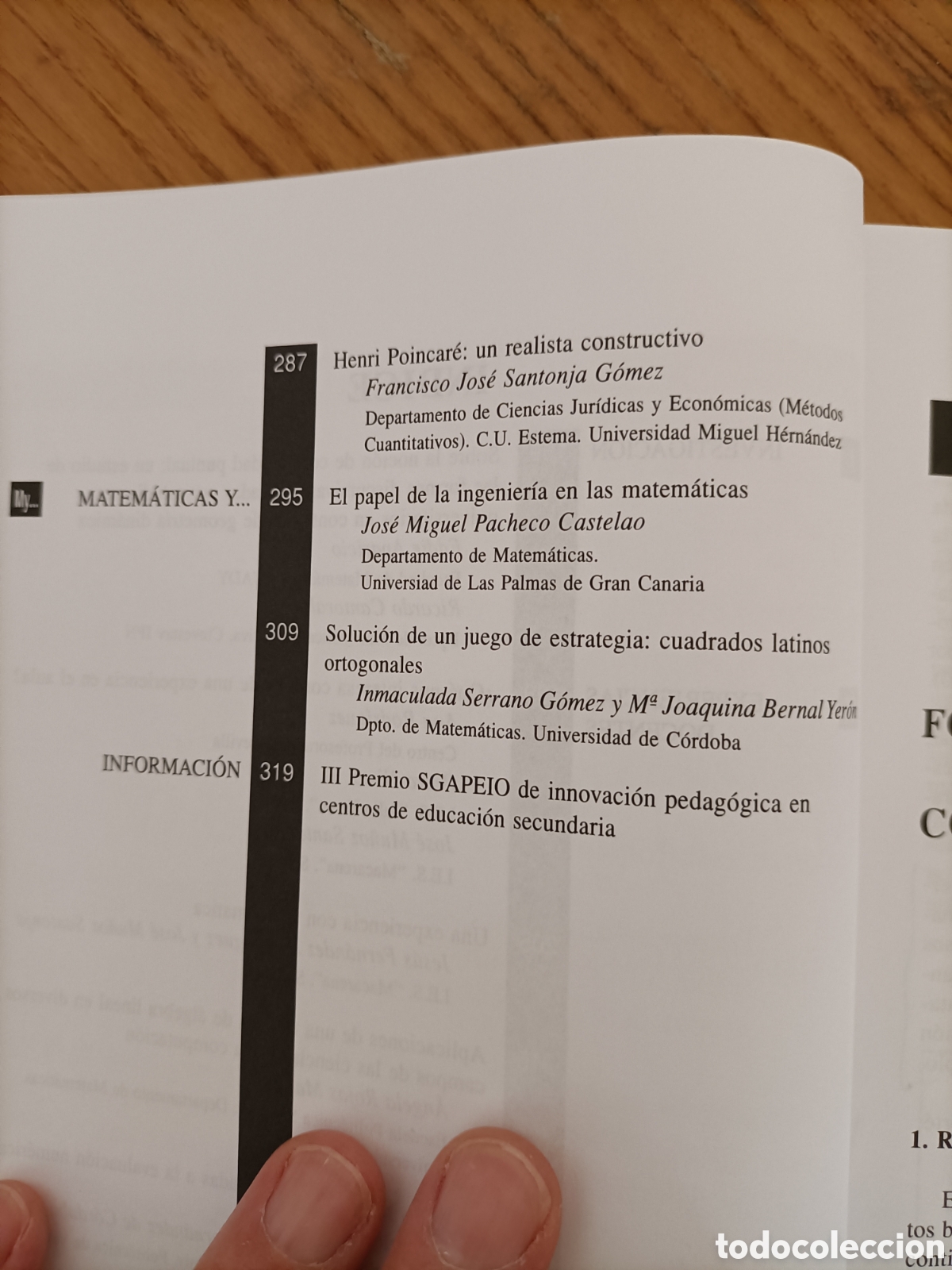 Libros de segunda mano de ciencias: Epsilon 56. 2003. Revista de matem&aacute;ticas - Foto 3