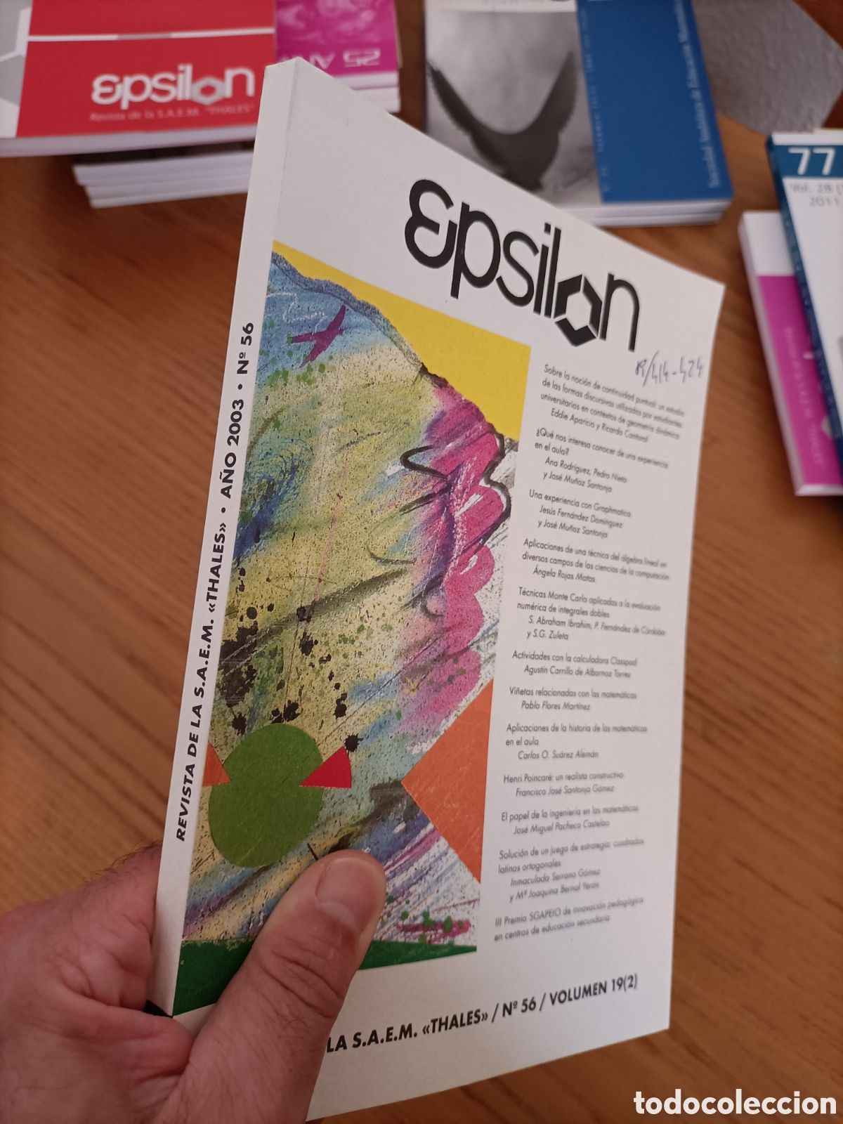 Libros de segunda mano de ciencias: Epsilon 56. 2003. Revista de matem&aacute;ticas - Foto 4