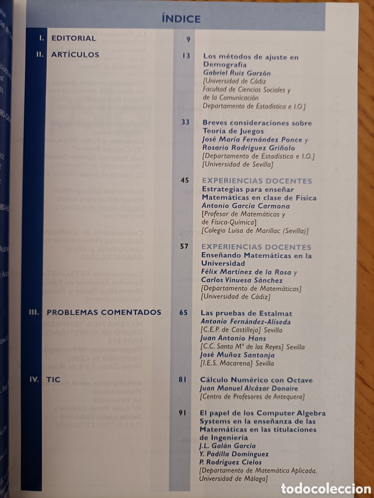 Libros de segunda mano de ciencias: Epsilon 61. 2005. Revista de matem&aacute;ticas - Foto 2