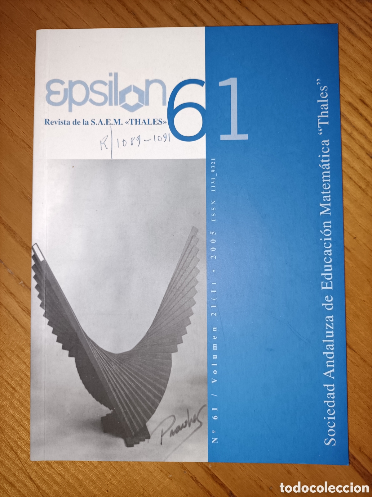 Libros de segunda mano de ciencias: Epsilon 61. 2005. Revista de matem&aacute;ticas - Foto 1