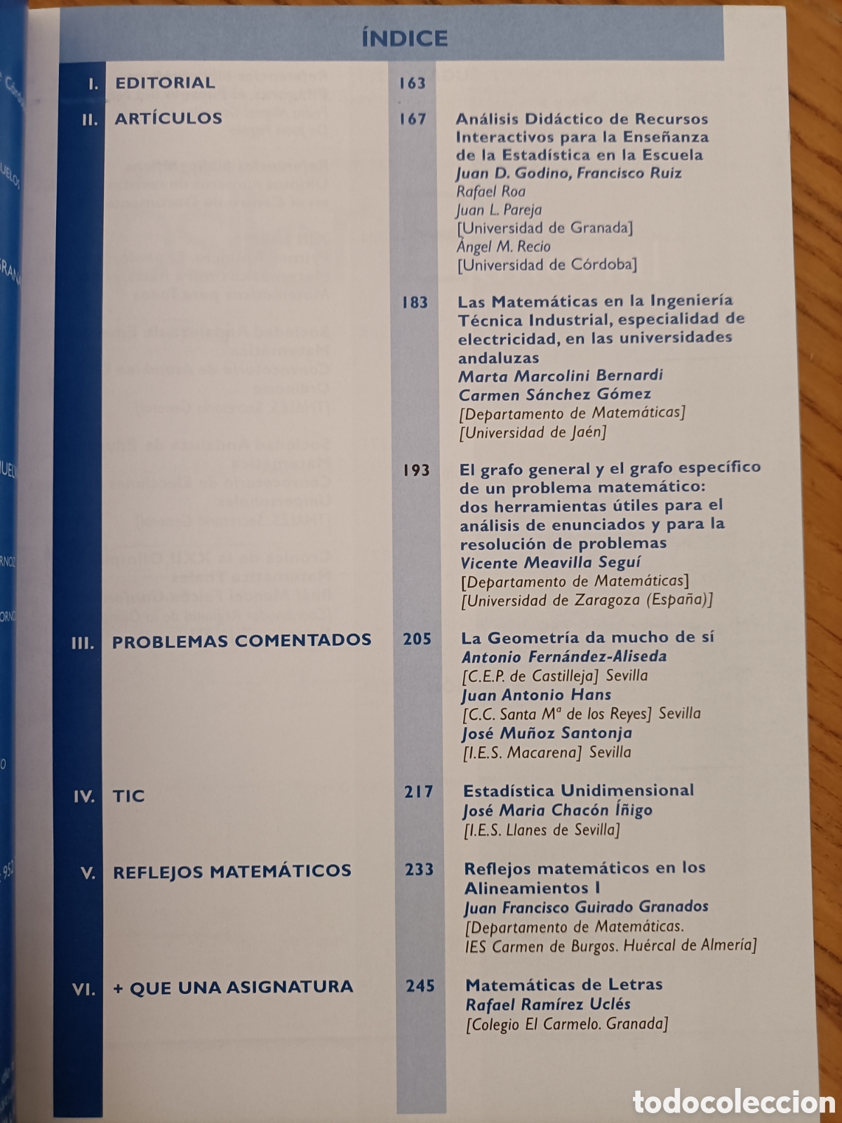 Libros de segunda mano de ciencias: Epsilon 62. 2005. Revista de matem&aacute;ticas - Foto 2