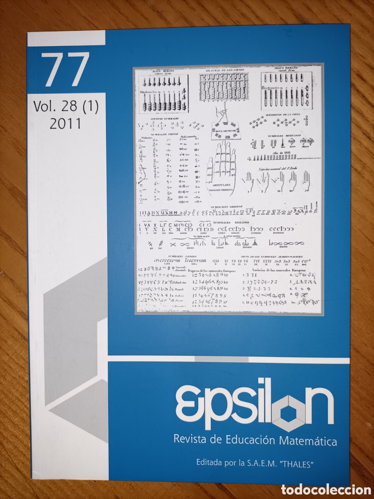 Libros de segunda mano de ciencias: Epsilon 77. 2011. Revista de matem&aacute;ticas - Foto 1