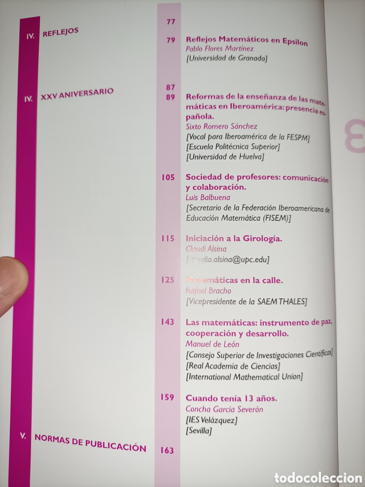 Libros de segunda mano de ciencias: Epsilon 64, 65 y 66. 2006. Revista de matem&aacute;ticas - Foto 3