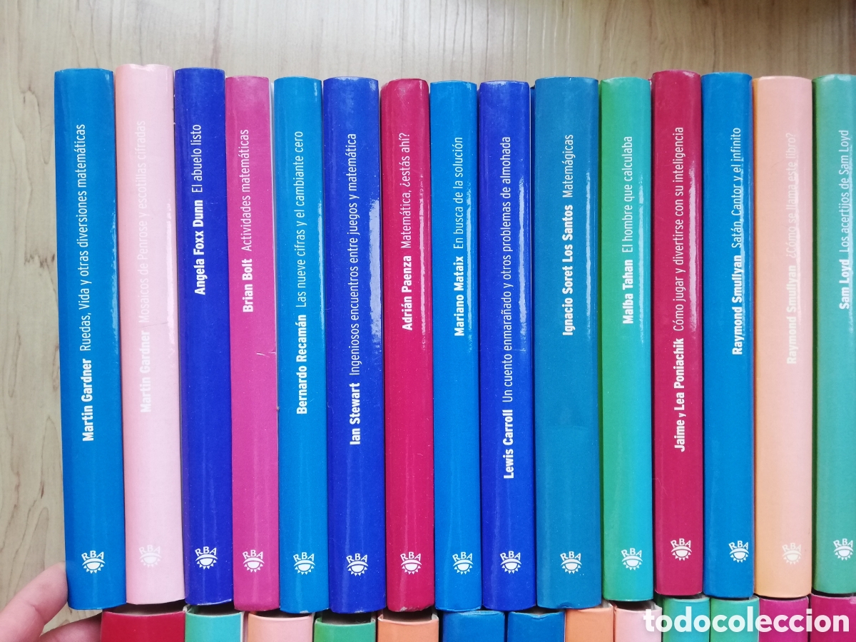 Libros de segunda mano de ciencias: Colecci&oacute;n biblioteca Desaf&iacute;os matem&aacute;ticos RBA. Completa 40 tomos - Foto 2