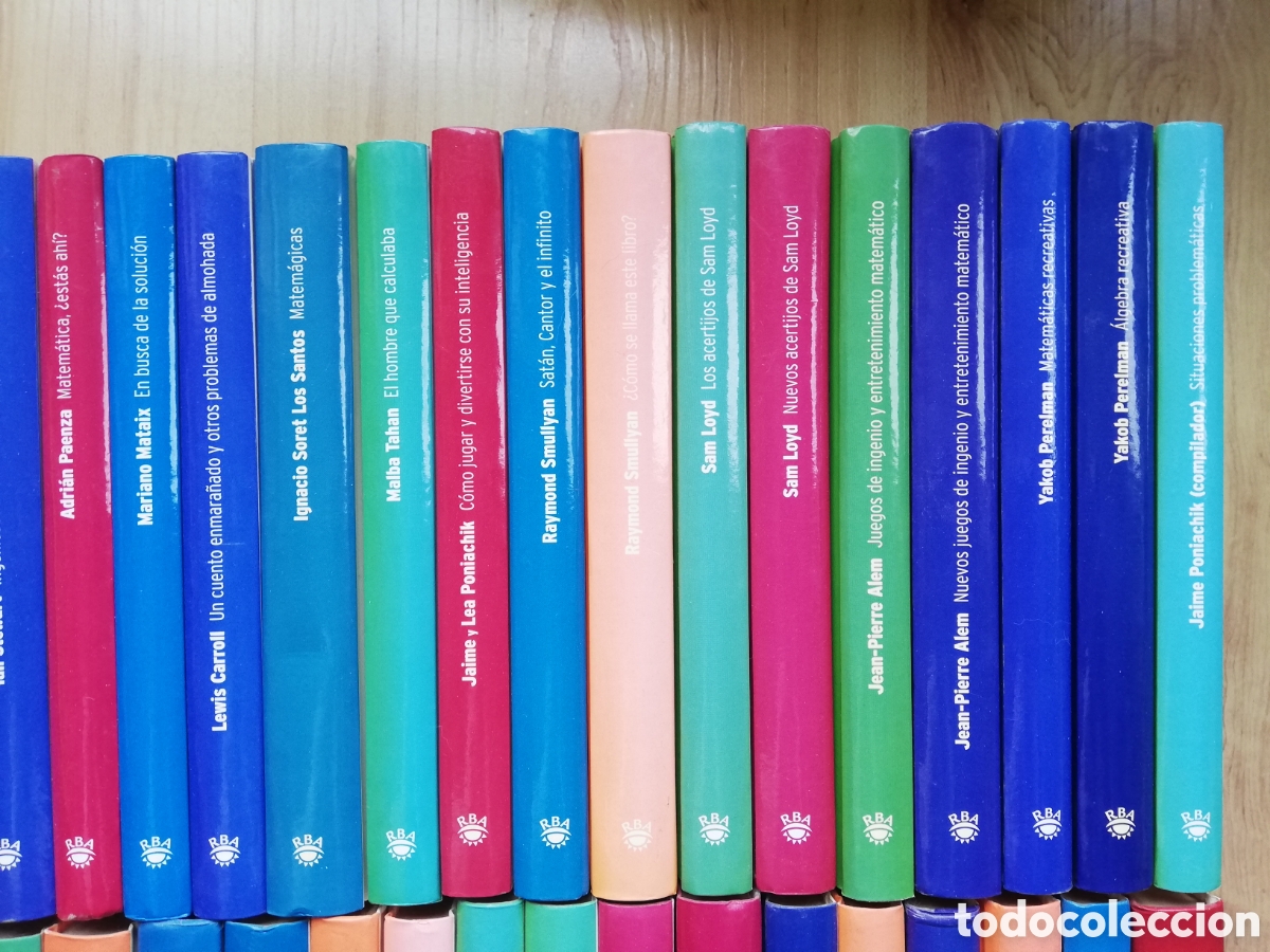 Libros de segunda mano de ciencias: Colecci&oacute;n biblioteca Desaf&iacute;os matem&aacute;ticos RBA. Completa 40 tomos - Foto 3