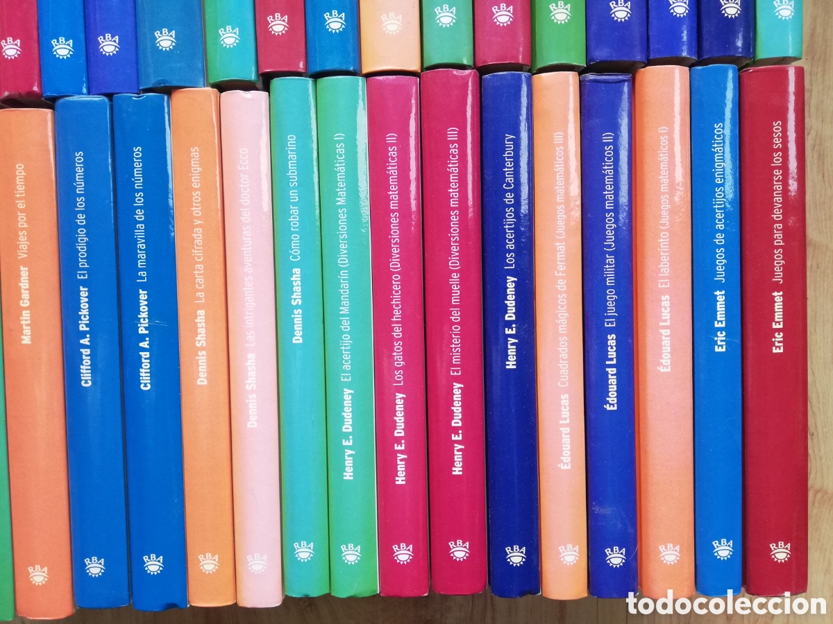Libros de segunda mano de ciencias: Colecci&oacute;n biblioteca Desaf&iacute;os matem&aacute;ticos RBA. Completa 40 tomos - Foto 4