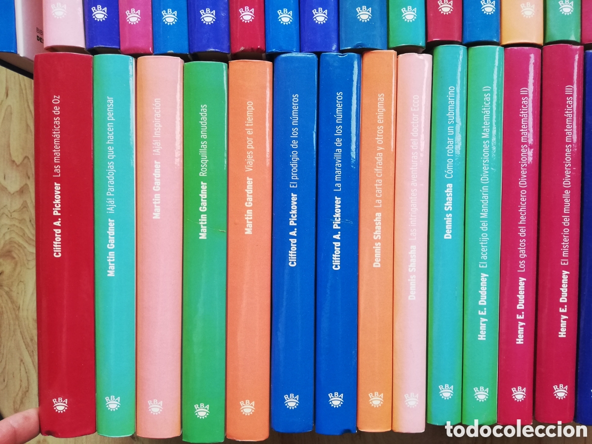 Libros de segunda mano de ciencias: Colecci&oacute;n biblioteca Desaf&iacute;os matem&aacute;ticos RBA. Completa 40 tomos - Foto 5