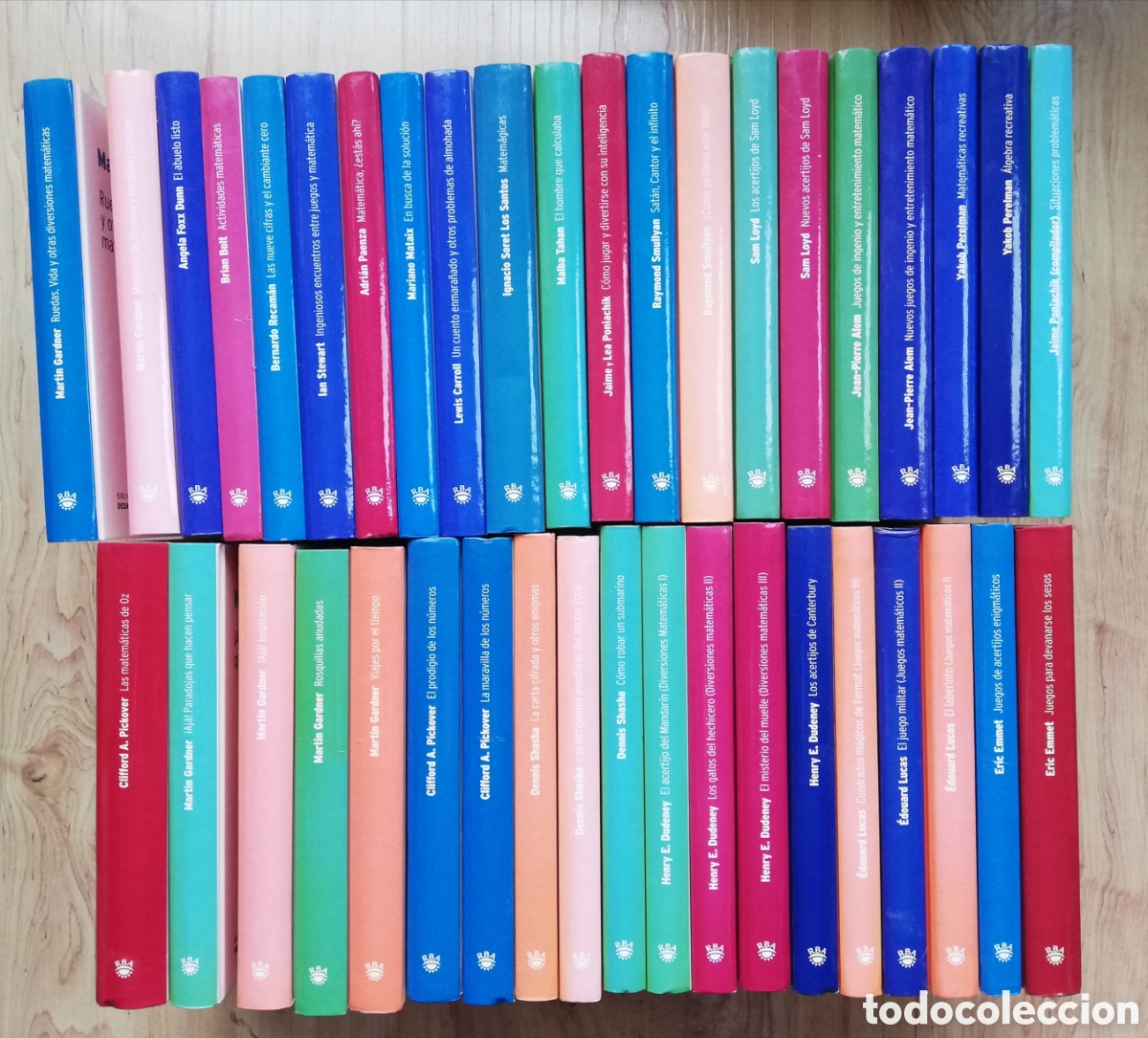 Libros de segunda mano de ciencias: Colecci&oacute;n biblioteca Desaf&iacute;os matem&aacute;ticos RBA. Completa 40 tomos - Foto 1