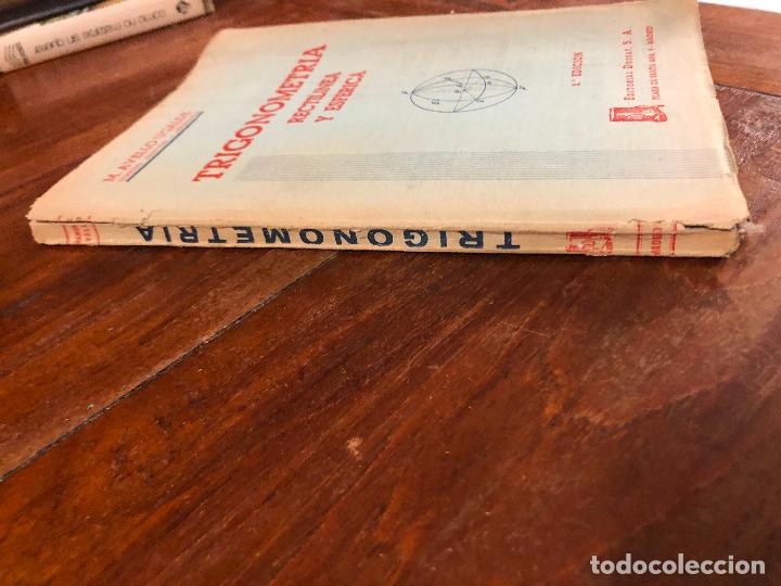 Libros de segunda mano de ciencias: trigonometr&iacute;a rectilinea y esf&eacute;rica 1954 M. AVELLO UGALDE - Foto 2