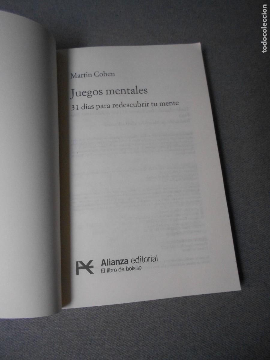 Libros de segunda mano de ciencias: JUEGOS MENTALES - Foto 2