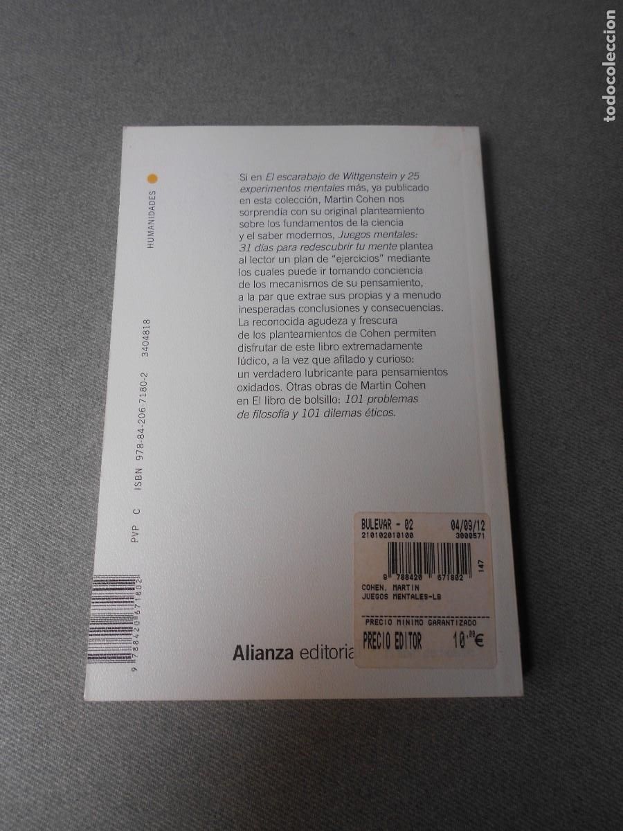 Libros de segunda mano de ciencias: JUEGOS MENTALES - Foto 7