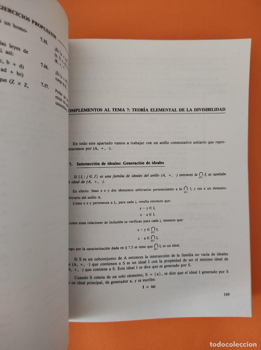 Libros de segunda mano de ciencias: &Aacute;LGEBRA LINEAL Y GEOMETR&Iacute;A / Curso Te&oacute;rico - Pr&aacute;ctico - Foto 4
