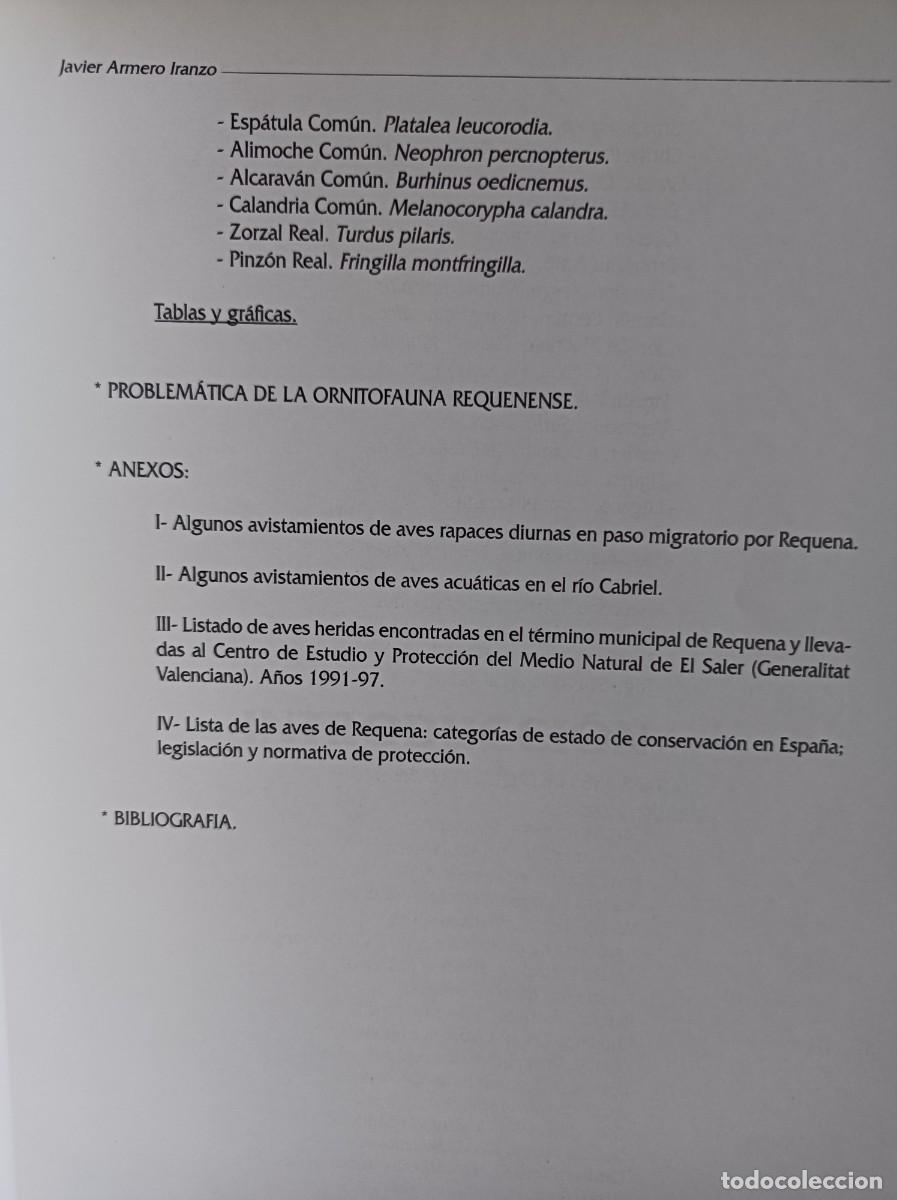 Libros de segunda mano: AVES DE REQUENA - JAVIER ARMERO IRANZO - Foto 20