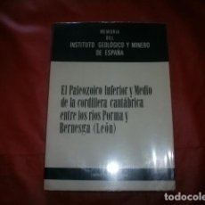 Libros de segunda mano: EL PALEOZOICO INFERIOR Y MEDIO DE LA CORDILLERA CANTÁBRICA ENTRE LOS RÍOS PORMA Y BERNESGA (LEÓN)