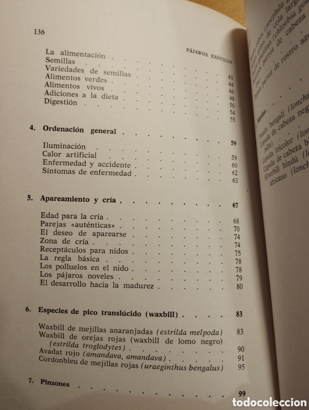 Libros de segunda mano: P&Aacute;JAROS EX&Oacute;TICOS. VARIEDADES, CRIA Y CUIDADOS (P. M. SODERBERG) - Foto 4