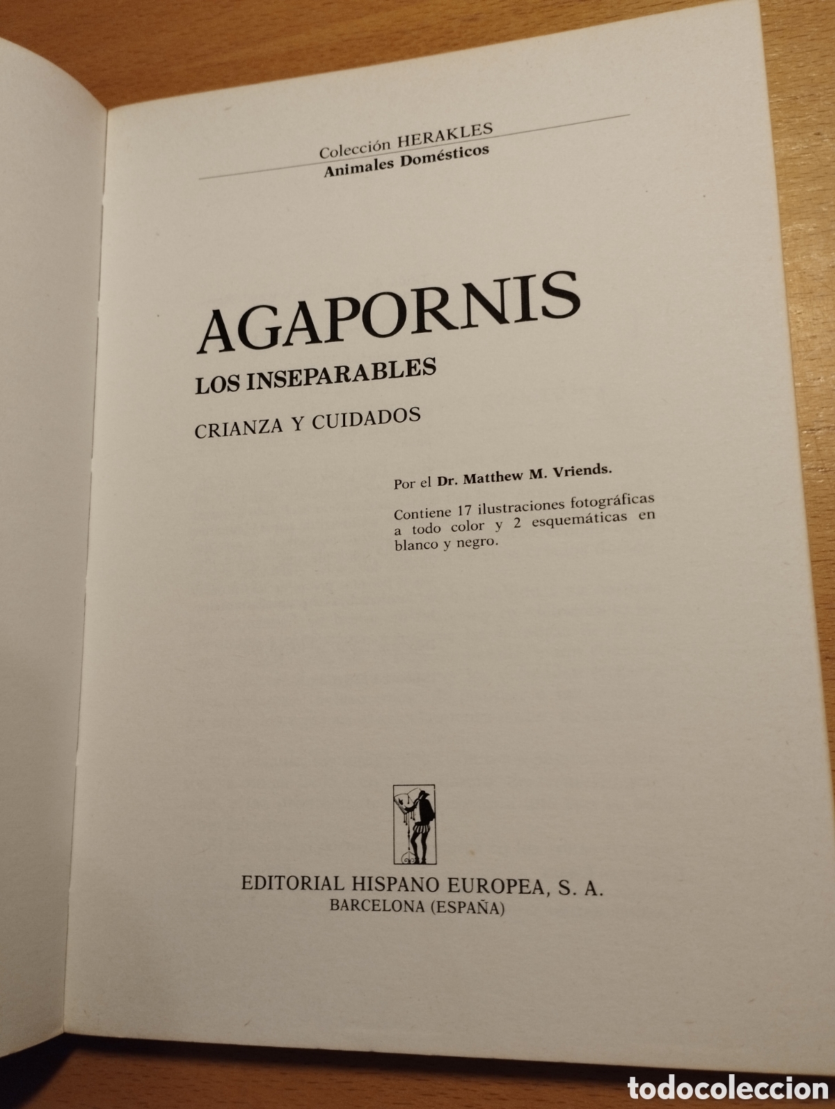 Libros de segunda mano: AGAPORNIS. LOS INSEPARABLES (DR. MATTHEW M. VRIENDS) - Foto 2