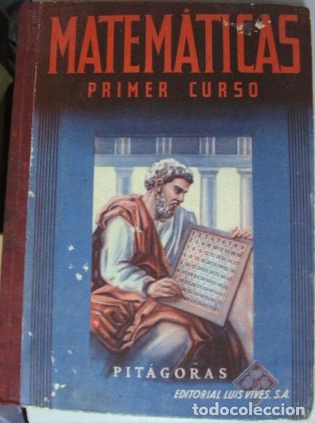 Libros de segunda mano de ciencias: Matem&aacute;ticas. Primer curso. Tapa dura - Foto 1