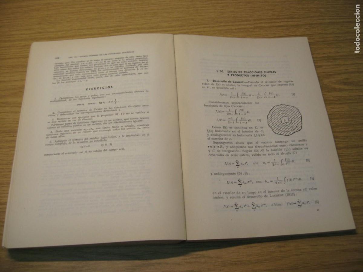 Libros de segunda mano de ciencias: ELEMENTOS DE LA TEORIA DE FUNCIONES. J.REY PASTOR. 1961. - Foto 22