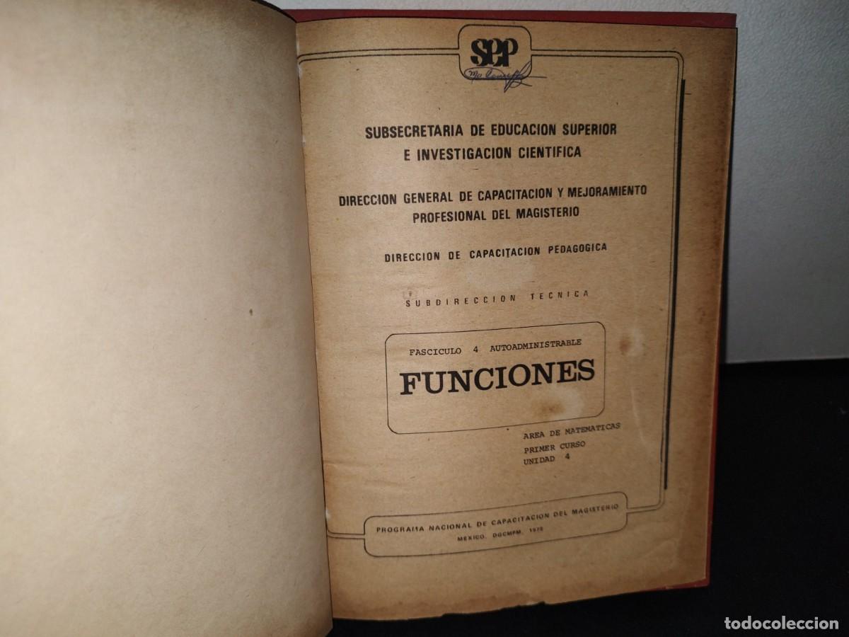 Libros de segunda mano de ciencias: 74- MATEM&Aacute;TICAS. SEP. FUNCIONES -1978 - Foto 3