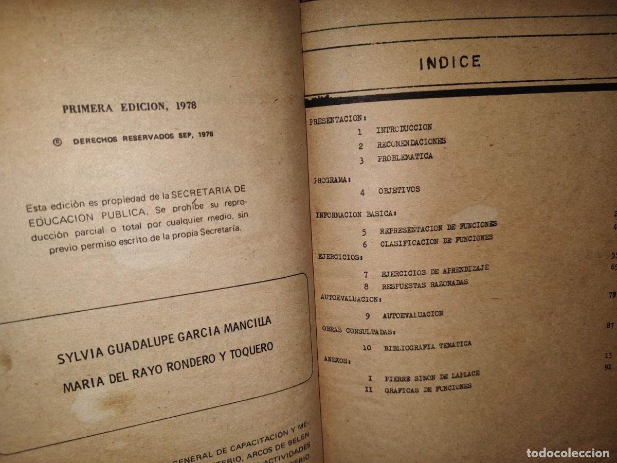 Libros de segunda mano de ciencias: 74- MATEM&Aacute;TICAS. SEP. FUNCIONES -1978 - Foto 4