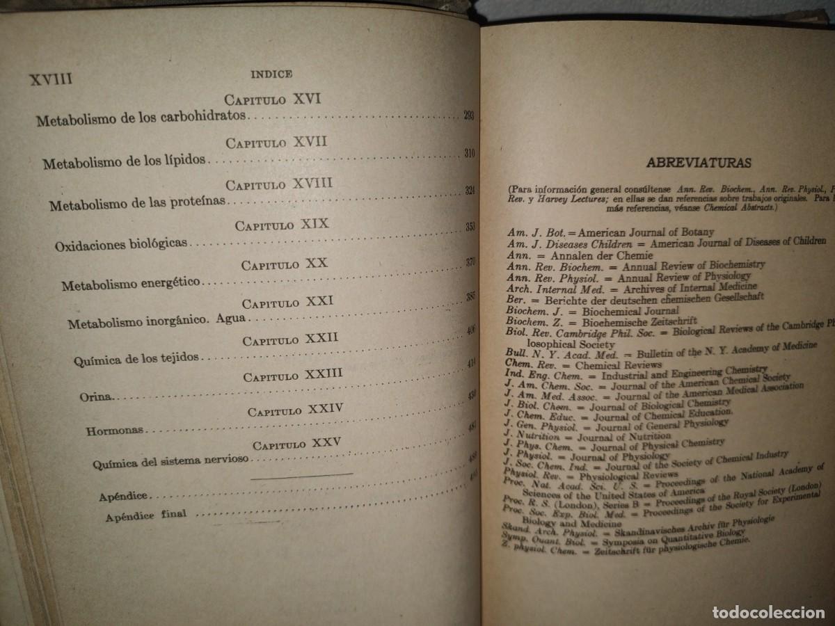 Libros de segunda mano de ciencias: 13- TRATADO DE BIOQU&Iacute;MICA - BENJAMIN HARROW - 1950 - Foto 7