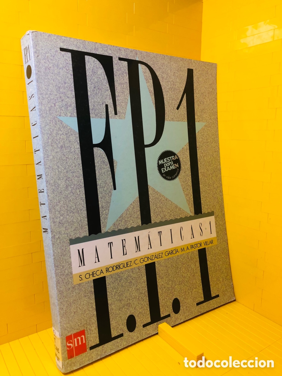 Libros de segunda mano de ciencias: MATEMATICAS 1 F. P . 1 ED SM A&Ntilde;O 1989 . - Foto 1