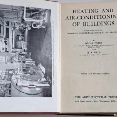 Libros de segunda mano de Ciencias: 1951 HEATING AND AIR-CONDITIONING OF BUILDINGS - 17X24.CM