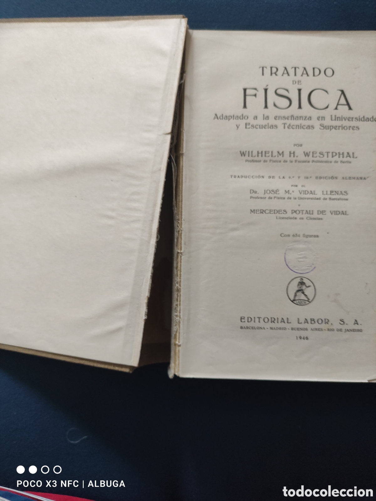 Libros de segunda mano de ciencias: Tratado de f&iacute;sica. W. H. Westphal - Foto 2