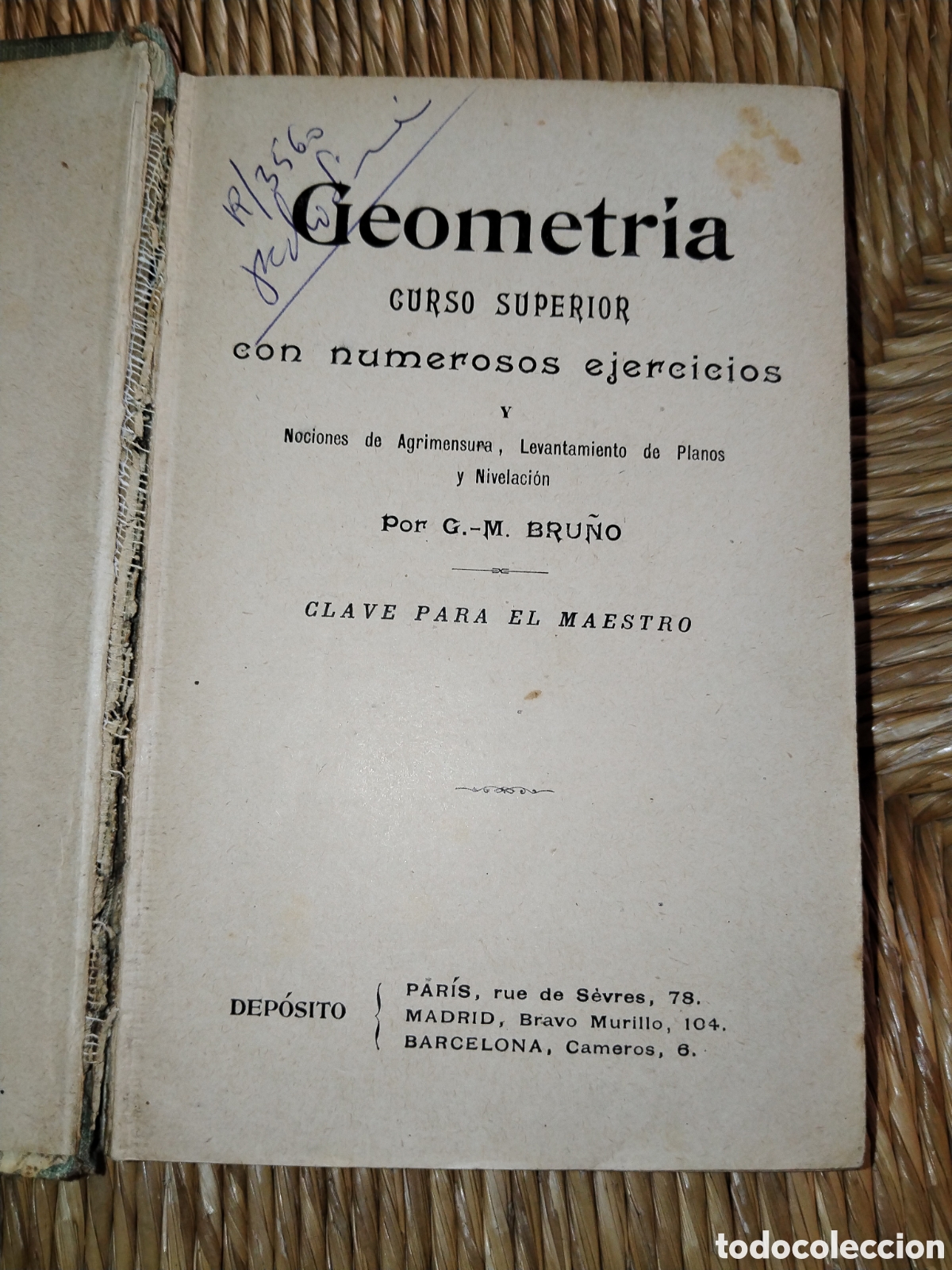 Libros de segunda mano de ciencias: Geometr&iacute;a. Curso superior Clave para el maestro Bru&ntilde;o - Foto 3