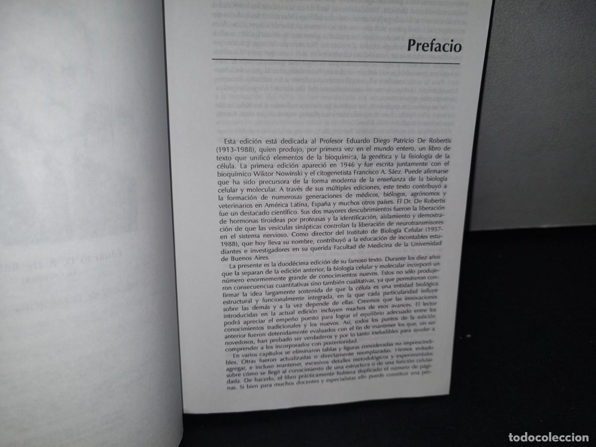 Libros de segunda mano: 170- BIOLOG&Iacute;A CELULAR Y MOLECULAR DE EDUARDO D. P. DE ROBERTIS - EDITORIAL EL ATENEO - Foto 5