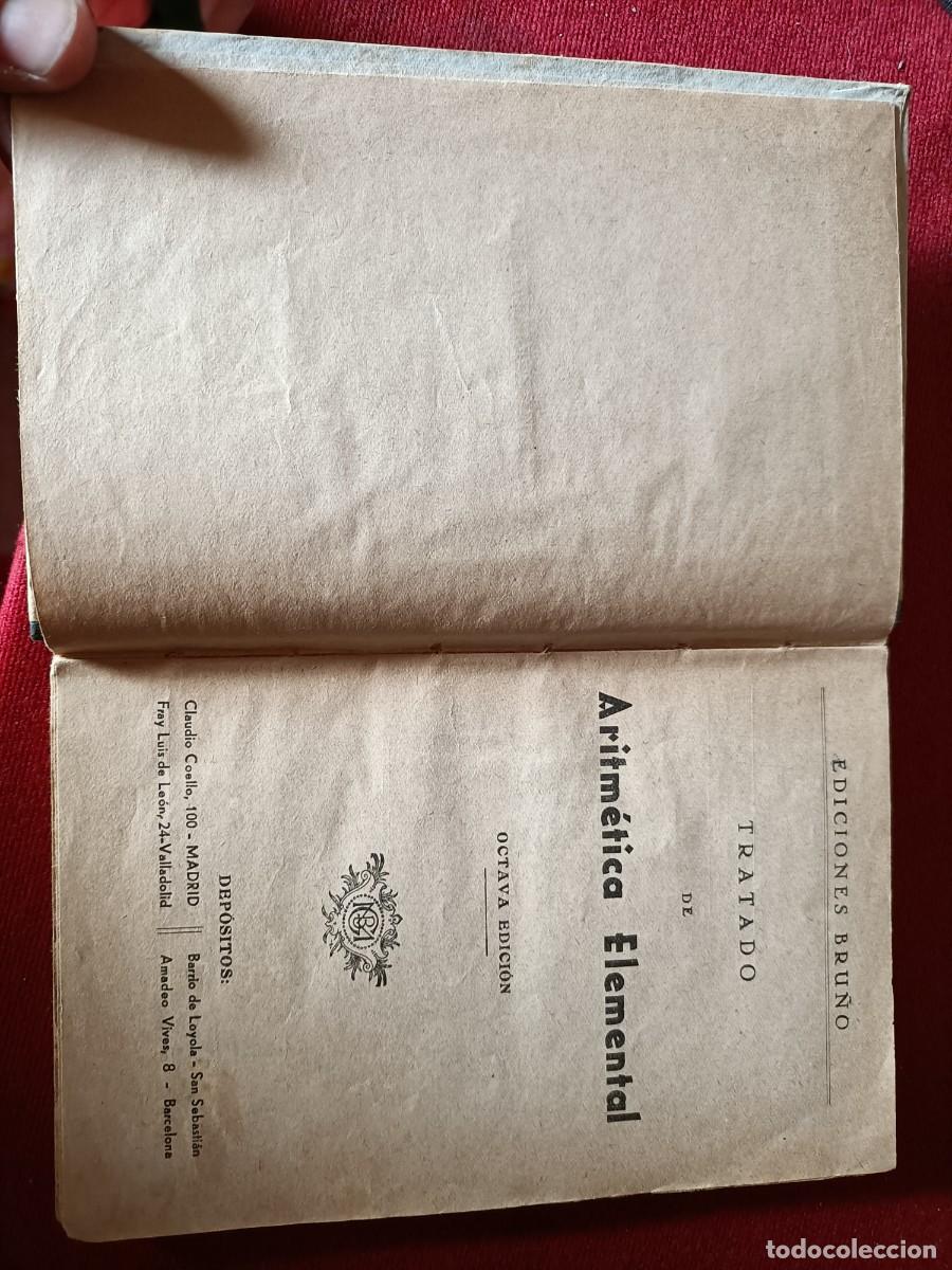 Libros de segunda mano de ciencias: Tratado de aritm&eacute;tica 1 grado. Bru&ntilde;o. - Foto 3
