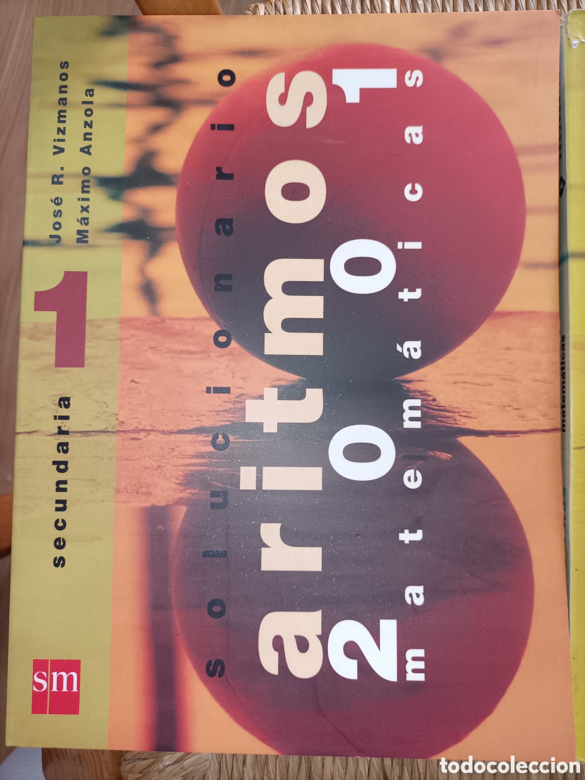Libros de segunda mano de ciencias: Aritmos 1. Secundaria. Texto y solucionario. S.M - Foto 2