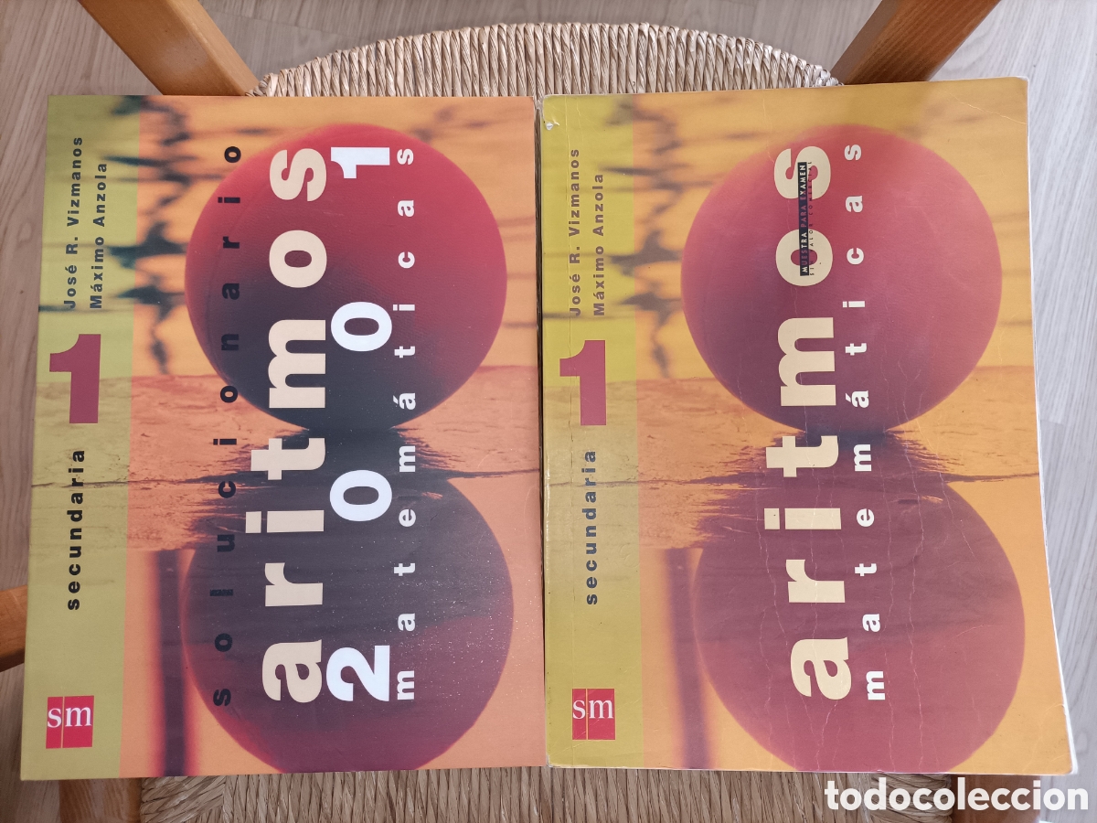 Libros de segunda mano de ciencias: Aritmos 1. Secundaria. Texto y solucionario. S.M - Foto 1
