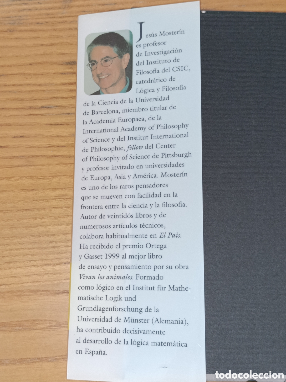 Libros de segunda mano de ciencias: Los l&oacute;gicos. Jes&uacute;s Mosterin. Espasa Forum. - Foto 3