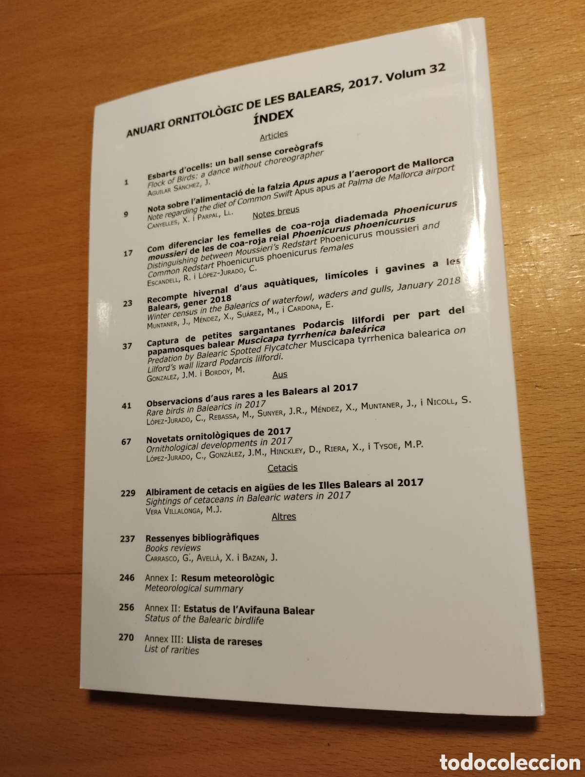 Libros de segunda mano: ANUARI ORNITOL&Ograve;GIC DE LES BALEARS, ANY 2017. VOLUM 32 - Foto 12