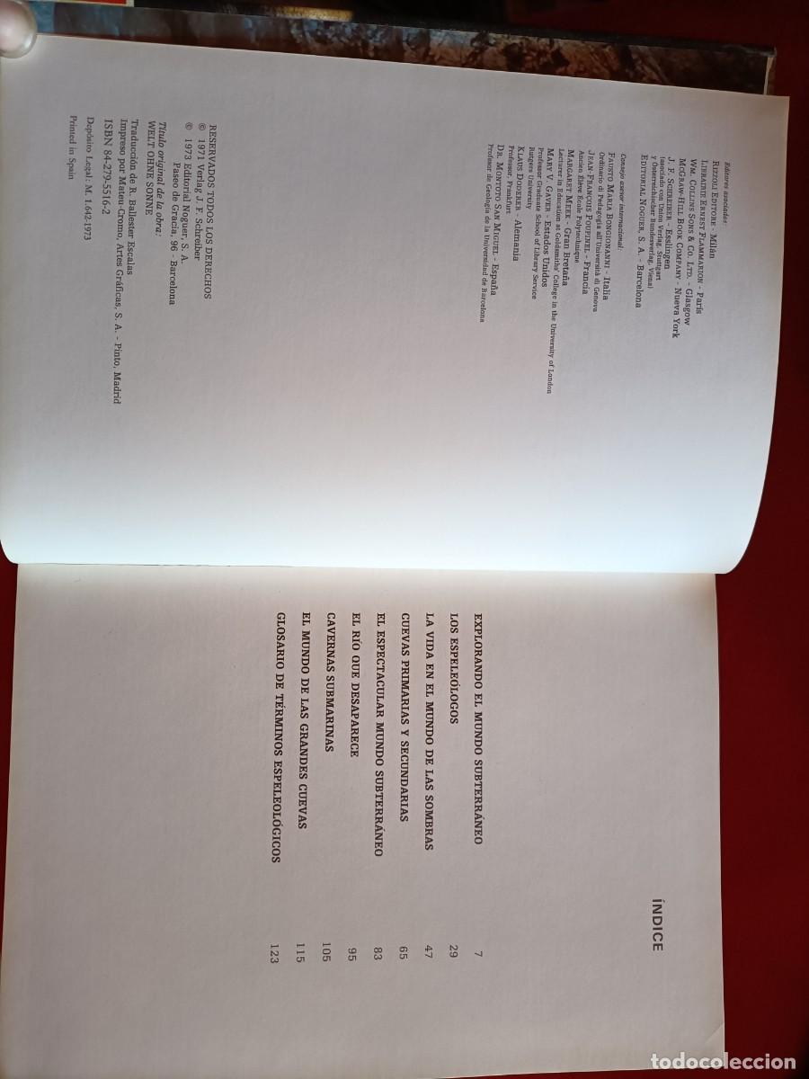 Libros de segunda mano: Espeleolog&iacute;a. Bauer, Ernst. - Ed. Noguer, 1973 - Foto 3