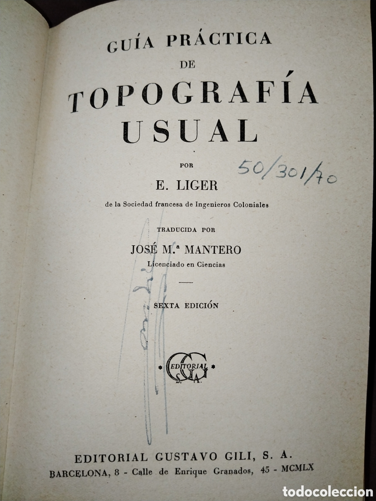 Libros de segunda mano de ciencias: Topolog&iacute;a usual. E. Ligero. Gustavo Gili - Foto 2
