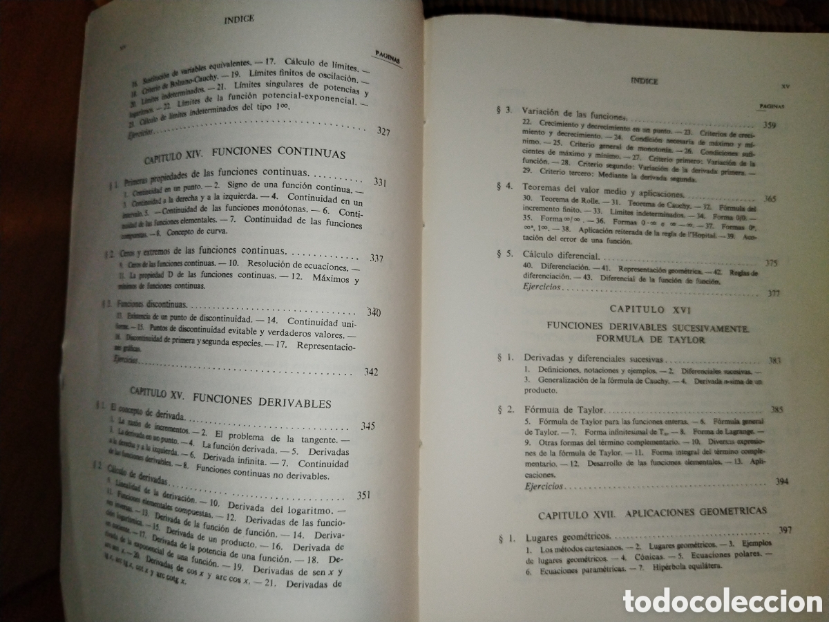 Libros de segunda mano de ciencias: Elementos de matem&aacute;ticas. Rey Pastor. De Castro Brzezicki. 1974 - Foto 8