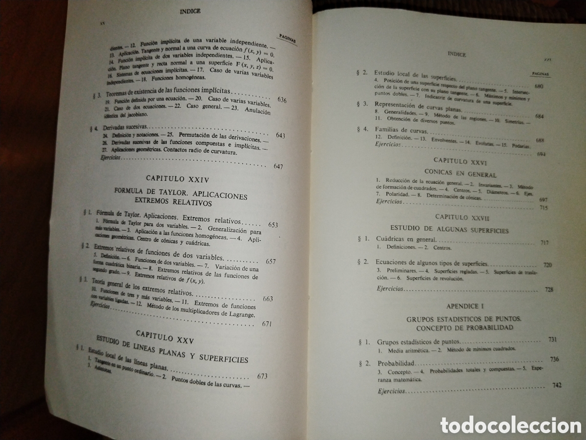 Libros de segunda mano de ciencias: Elementos de matem&aacute;ticas. Rey Pastor. De Castro Brzezicki. 1974 - Foto 11