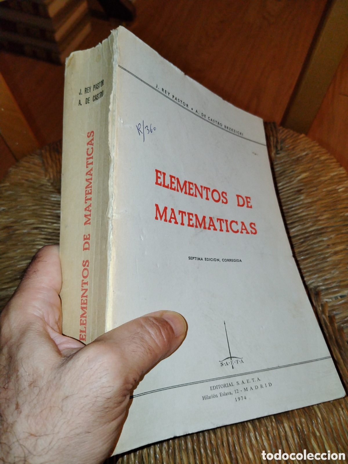 Libros de segunda mano de ciencias: Elementos de matem&aacute;ticas. Rey Pastor. De Castro Brzezicki. 1974 - Foto 1