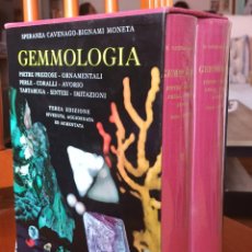 Libros de segunda mano: CAVENAGO - MONETA : GEMMOLOGIA - DOS TOMOS EN ESTUCHE (HOEPLI, 1972)