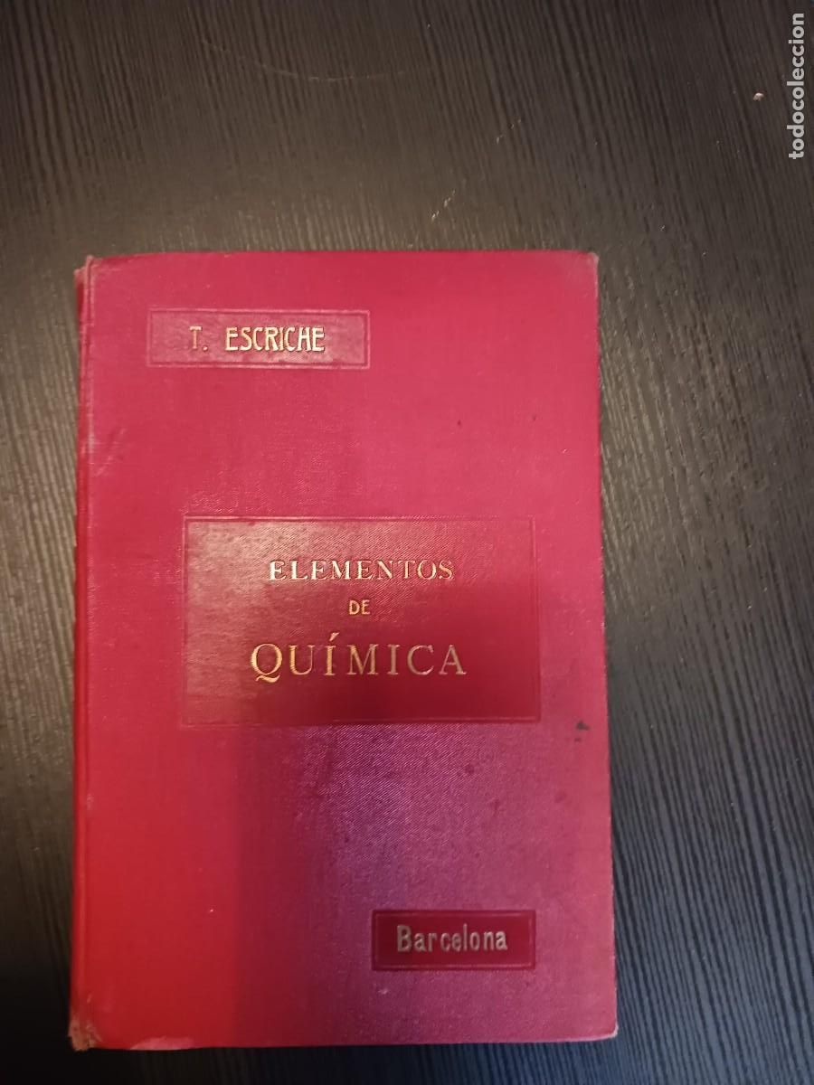 Libros de segunda mano de ciencias: Elementos de qu&iacute;mica - Tom&aacute;s Escriche y Mieg - 1905 - Foto 1