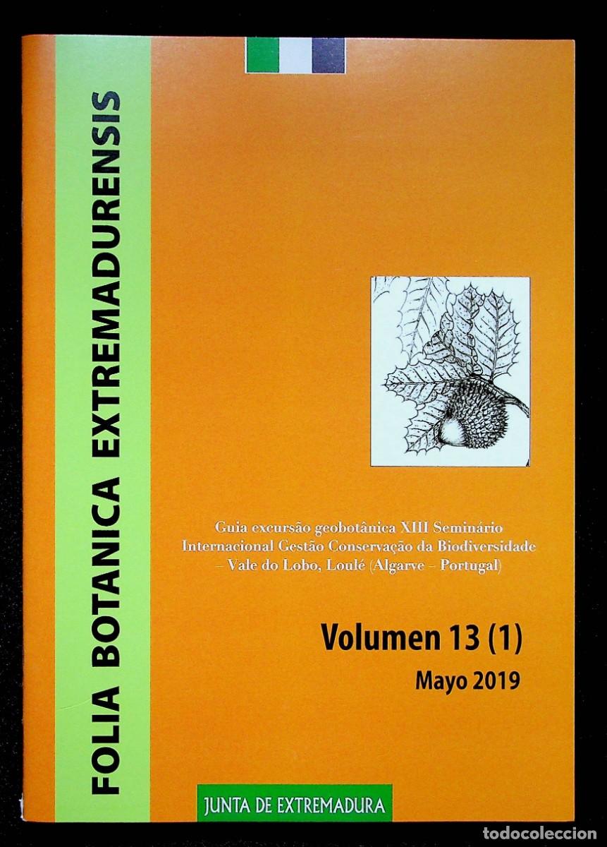 Second hand books: REVISTA CIENT&Iacute;FICA FOLIA BOTANICA EXTREMADURENSIS. VOLUMEN 13 (1). DICIEMBRE 2021.